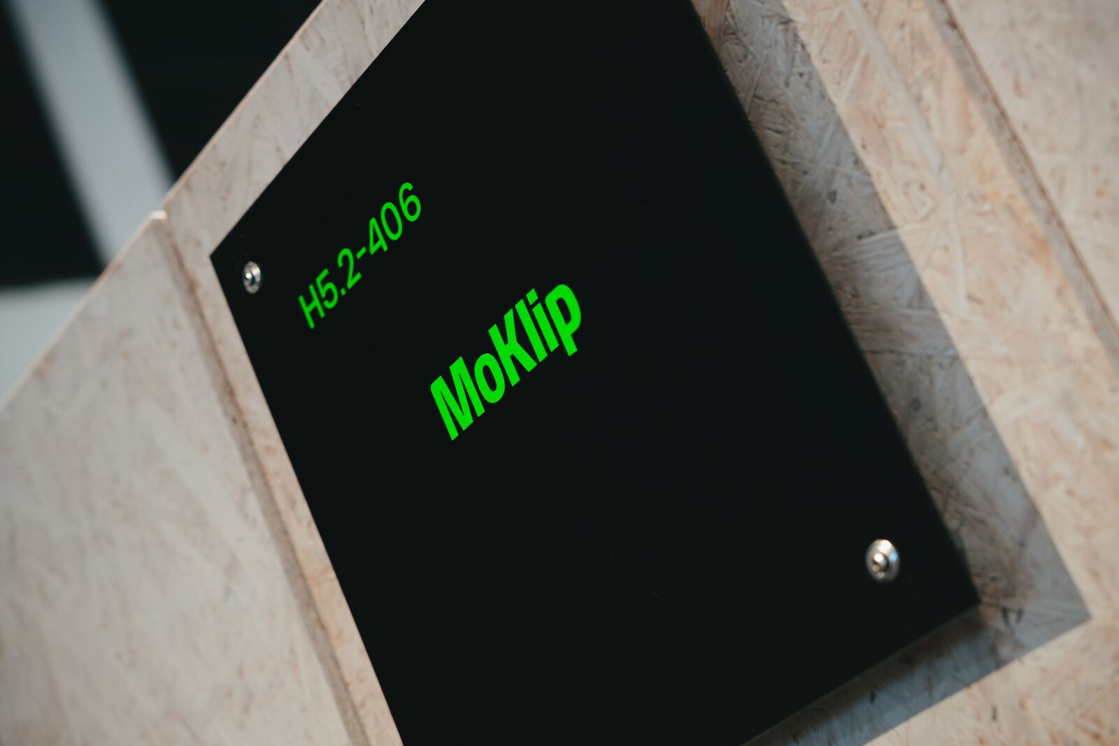 MoKlip stand plaque, Hall 5.2 Stand 406